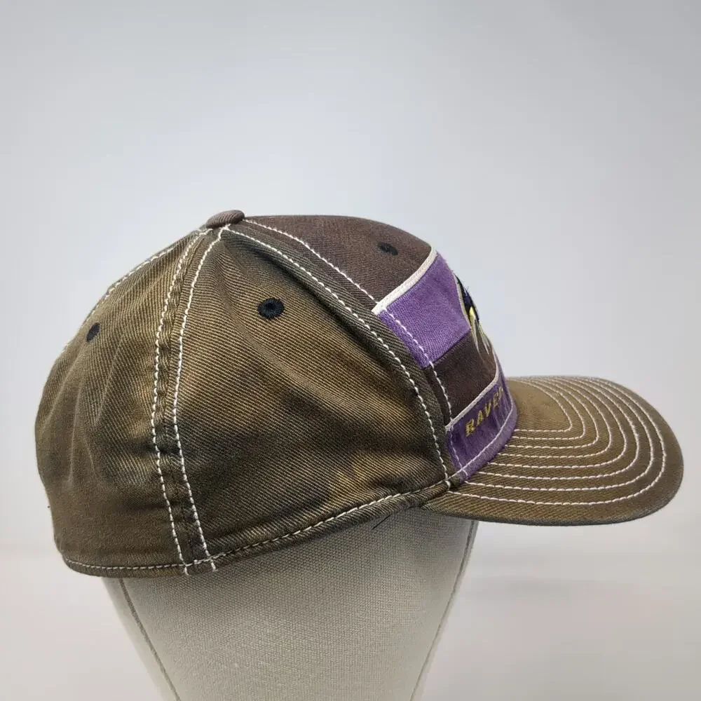 Baltimore Ravens NFL Reebok Cap Brown Purple XL Equipment Patch Logo Flex Hat
